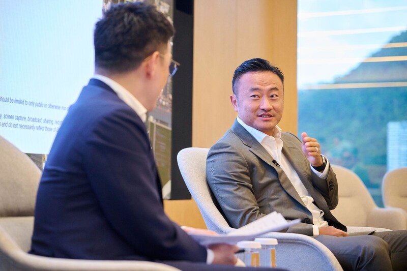 Ben Zhou, Co-founder and CEO of Bybit *(right)* sharing his latest views at the Goldman Sachs Asia Pacific FinTech Conference 2026.
