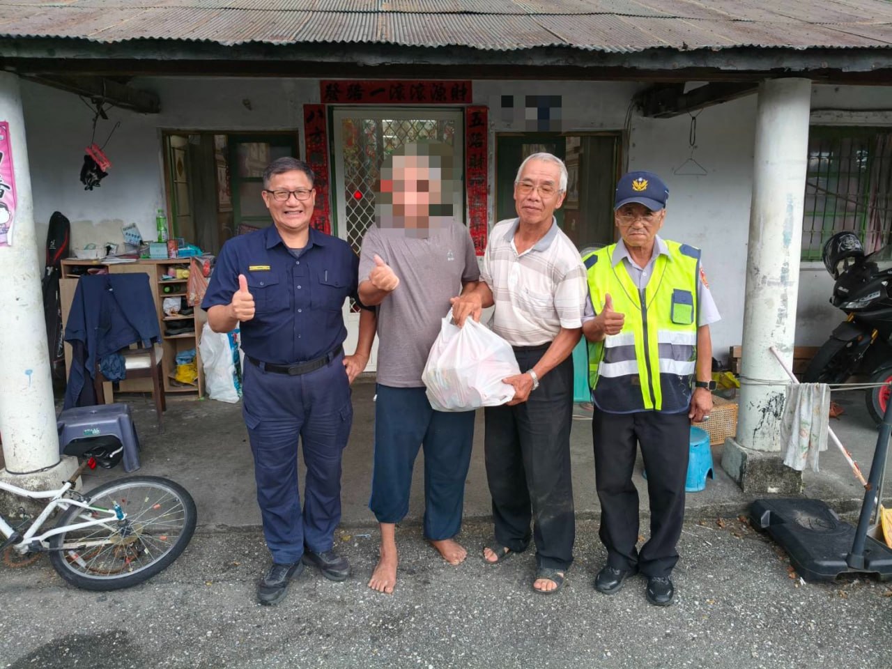 彰化中央聖道院愛心捐贈　花蓮新城警協助轉介物資暖人心
